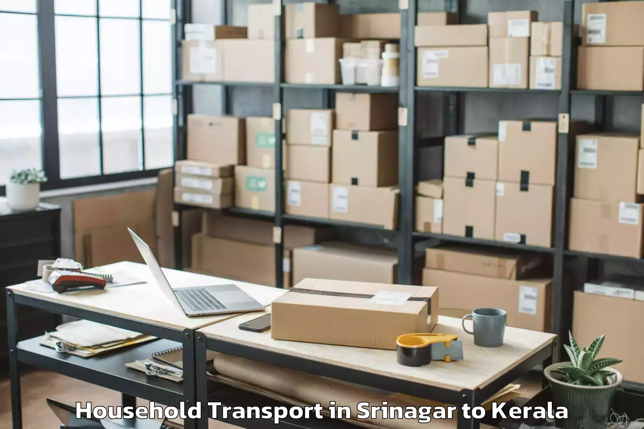 Get Srinagar to Kasaragod Household Transport